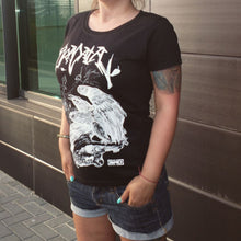 Заредете изображение във визуализатора на галерията – BRD: Crow &amp; Bones T-Shirt (black, white &amp; red)
