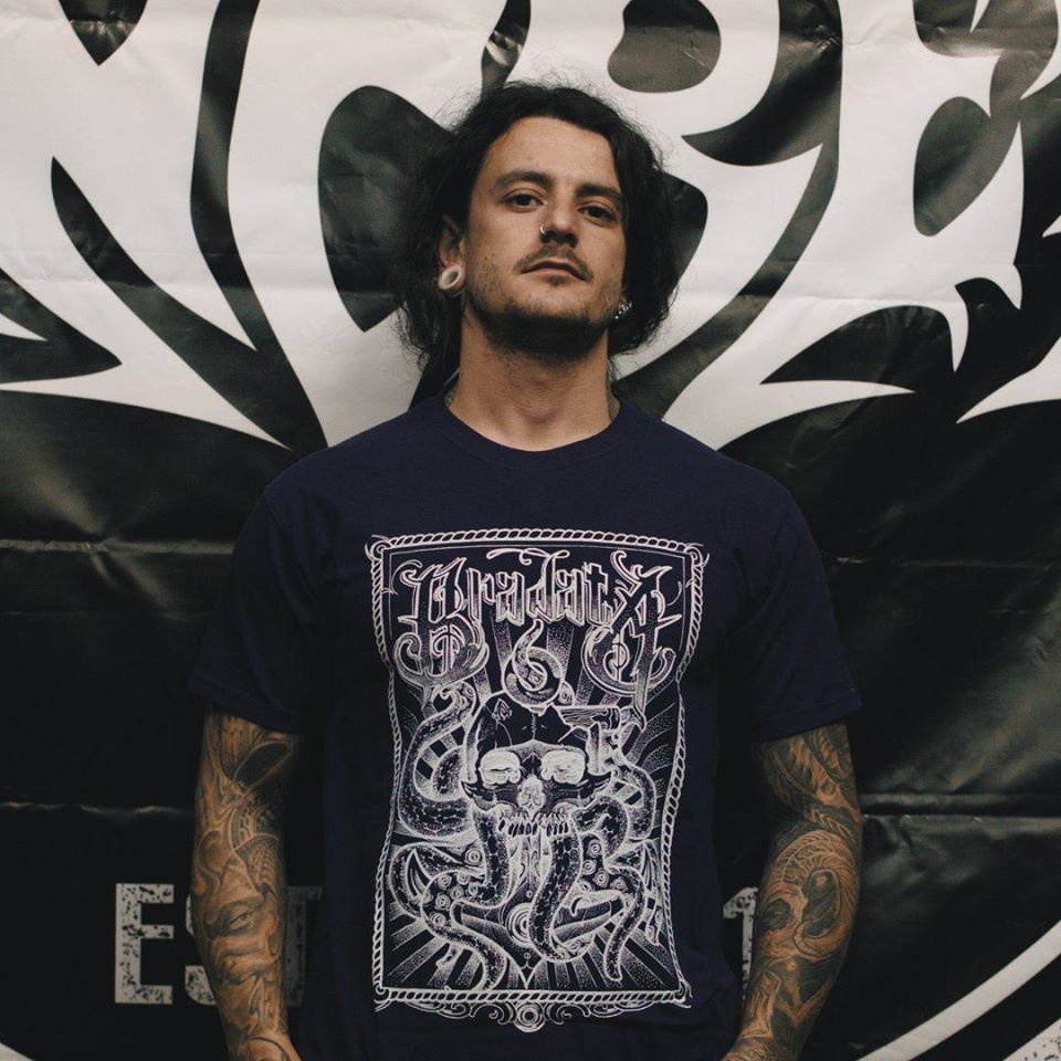 BRD: Skull T-Shirt (black, purple)