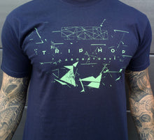 Заредете изображение във визуализатора на галерията – THL: Geometry T-Shirt (black, blue)
